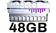 Vortex DDR5 Memory (48 GB)-Mirrored Silver